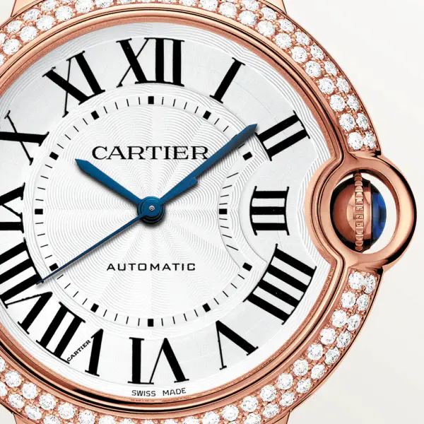 CARTIER Ballon Bleu BLEU Diamond Rose Gold 36mm WJBB0067 - United Luxury