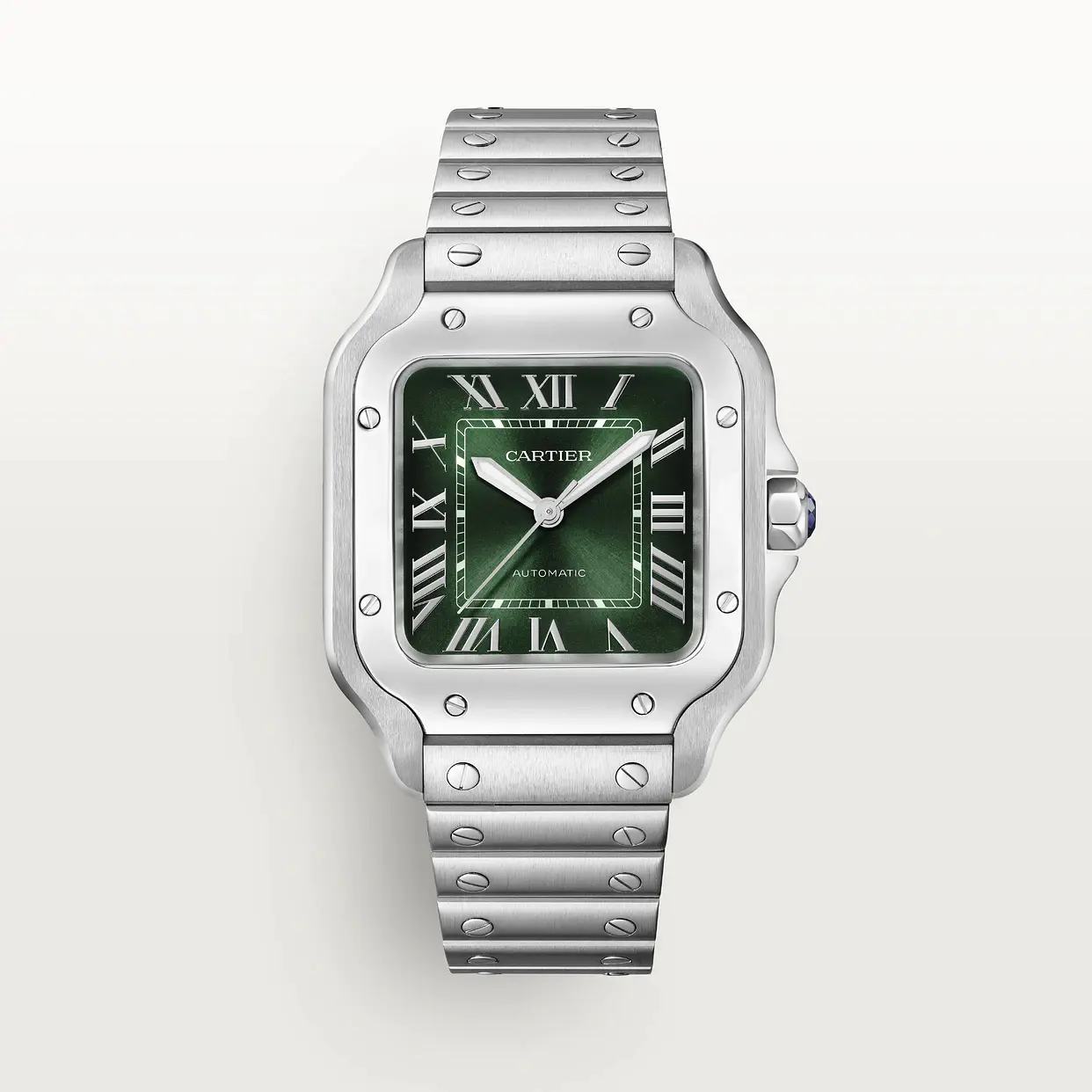 Cartier Santos Medium Model Green WSSA0061 - United Luxury