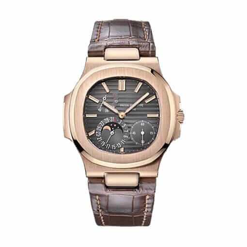 Patek Philippe Nautilus Gold Leather Replica - United Luxury