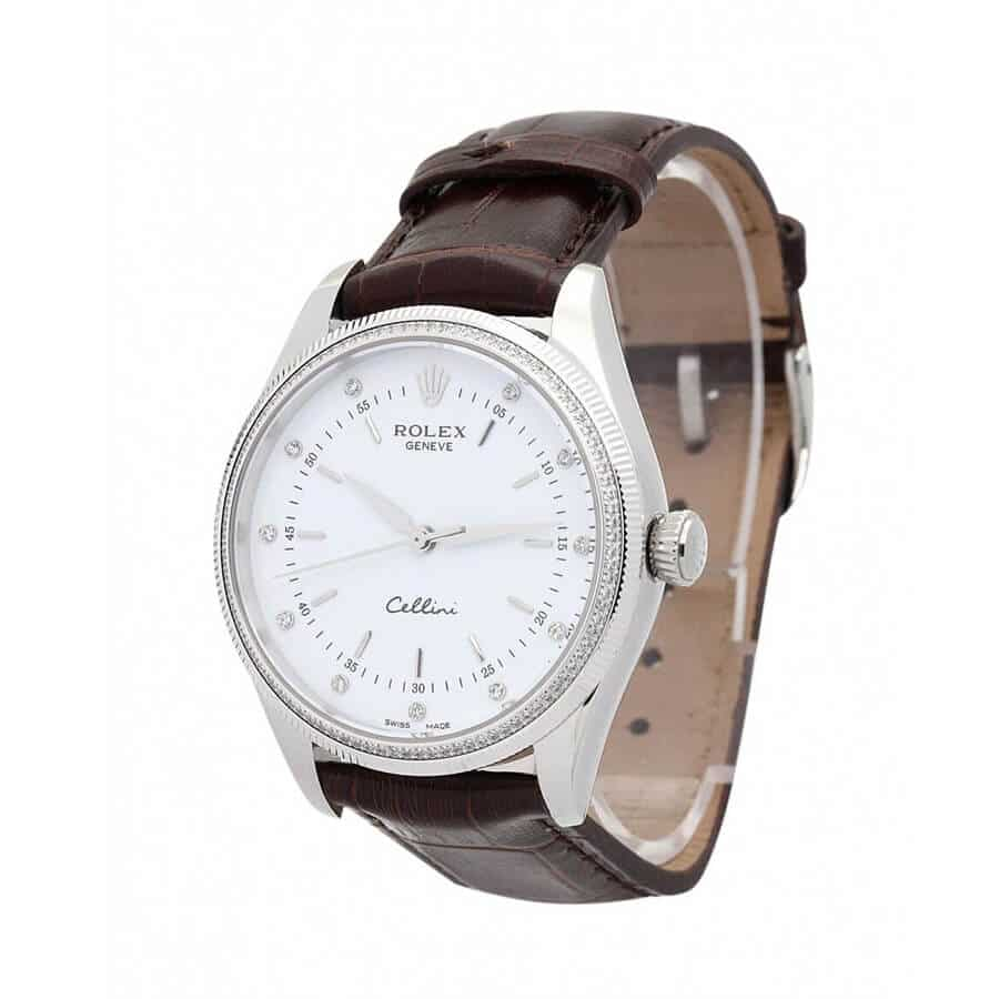 Rolex Cellini Danaos 4233 White Dial Replica - United Luxury