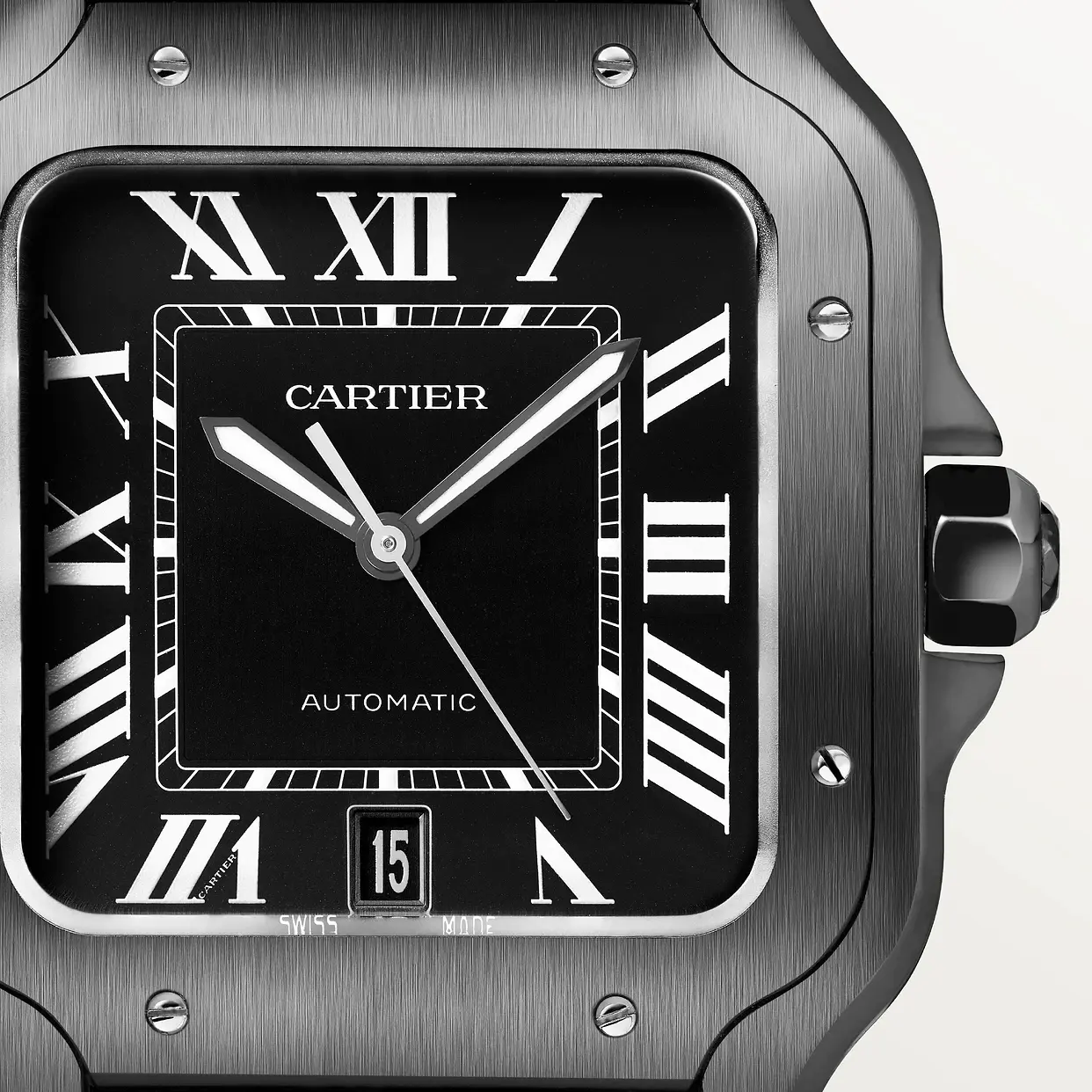 Cartier Santos Large Model Black WSSA0039 - United Luxury