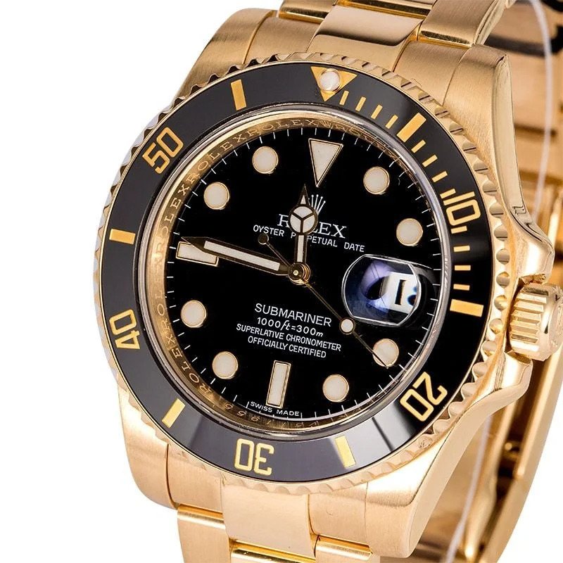 Superclone Rolex Submariner 40mm Black Dial 116618LN - United Luxury