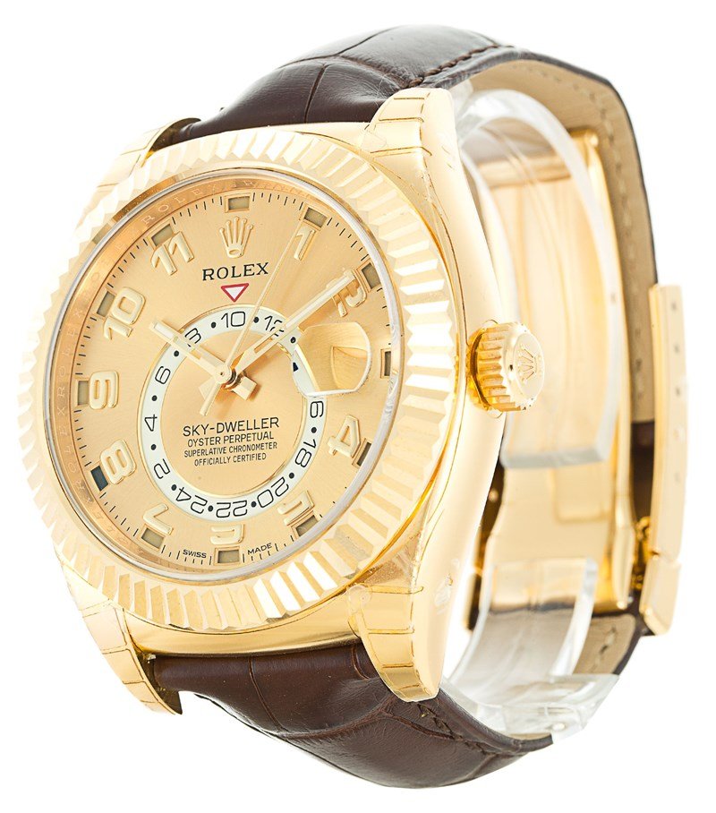 Replica Rolex Sky-Dweller 42mm Gold Dial 326138 - United Luxury