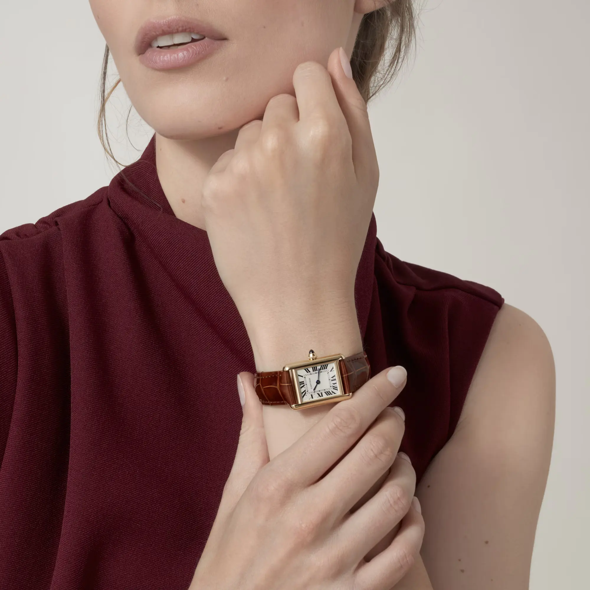 Tank Louis Cartier Watch Small Model Yellow Gold W1529856 - United Luxury