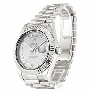 Rolex Day-Date II 218239 Grey Roman Dial Replica - United Luxury