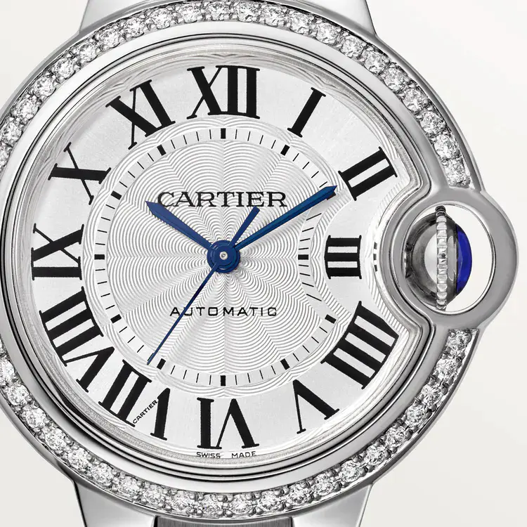 CARTIER Ballon Bleu BLEU Diamond Watch 33mm W4BB0023 - United Luxury