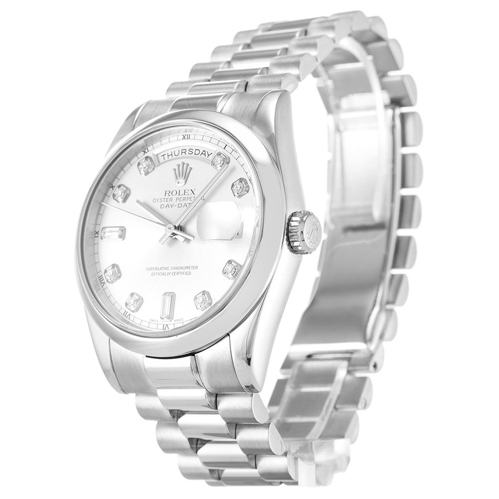 Replica Rolex Day-Date 36mm Silver Dial 118209 - United Luxury