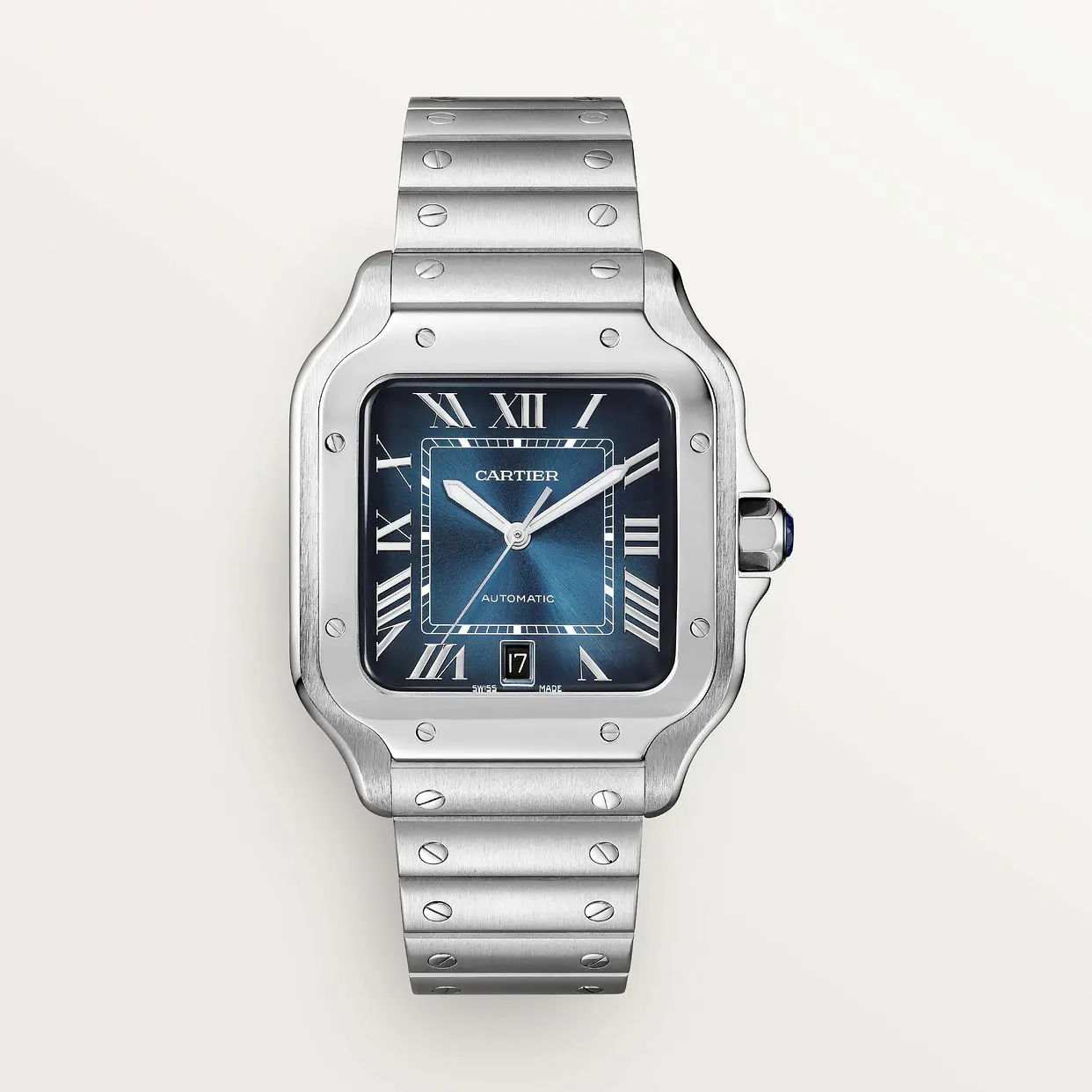 Cartier Santos Large Model Blue WSSA0030 - United Luxury