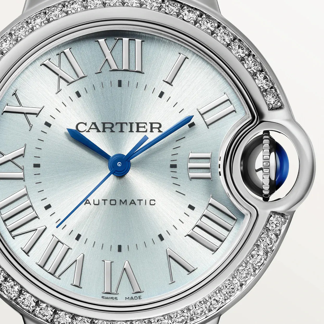 CARTIER Ballon Bleu BLEU Blue Diamond 33 mm W4BB0028 - United Luxury