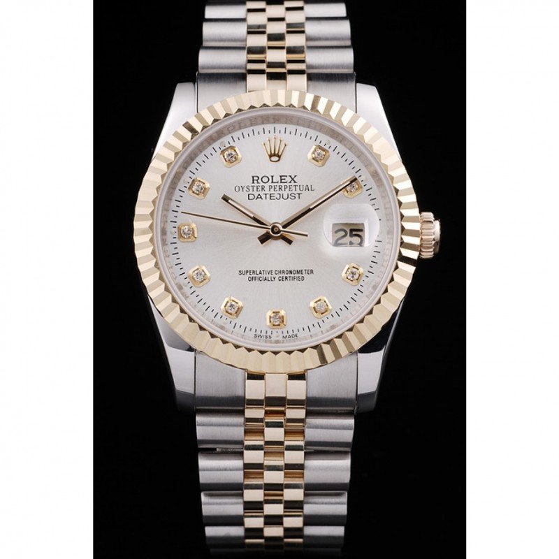 Superclone Rolex Datejust 36mm White Dial SRL10 - United Luxury