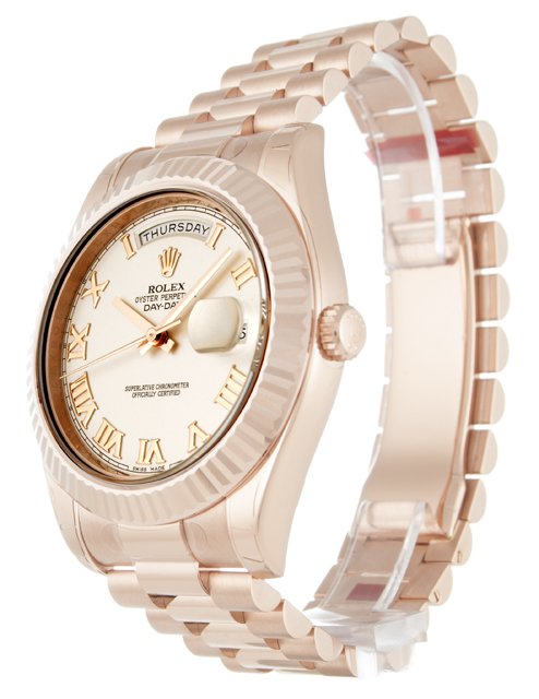 Replica Rolex Day-Date II 41mm Ivory Dial 218235 - United Luxury