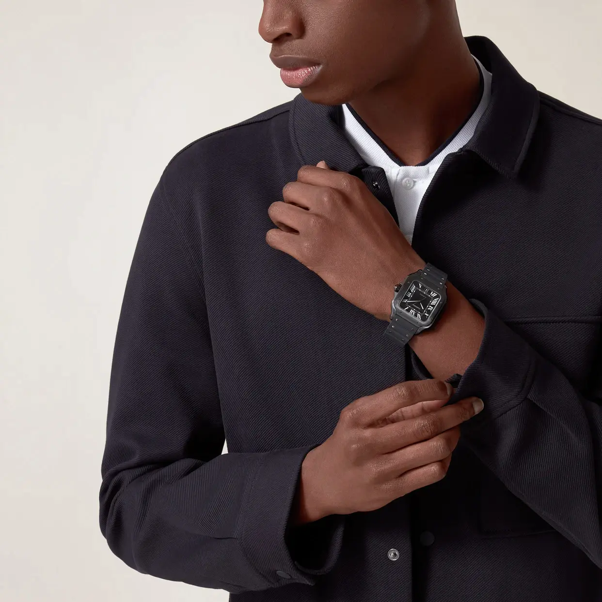 Cartier Santos Large Model Black WSSA0039 - United Luxury