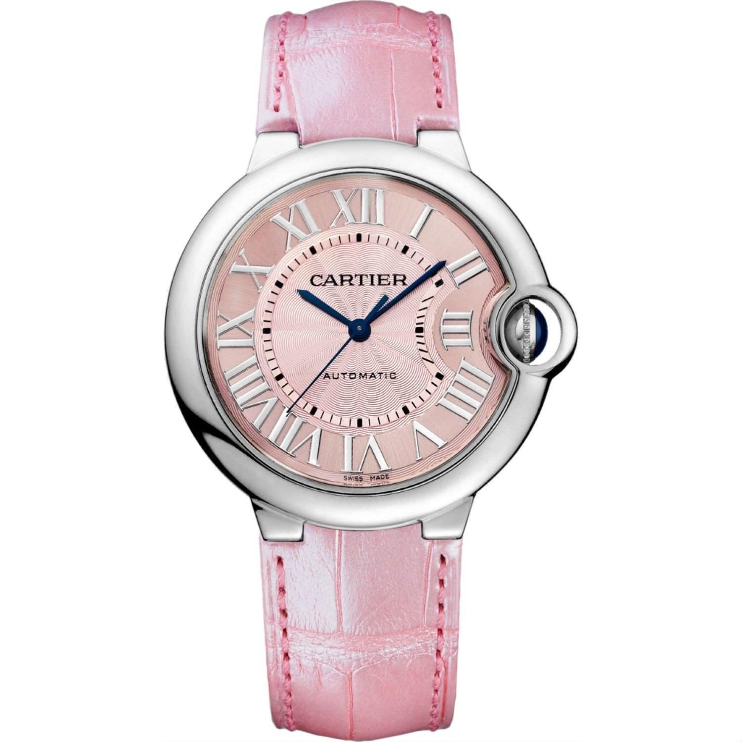 CARTIER Ballon Bleu Bleu Pink Dial 36mm WSBB0007 - United Luxury