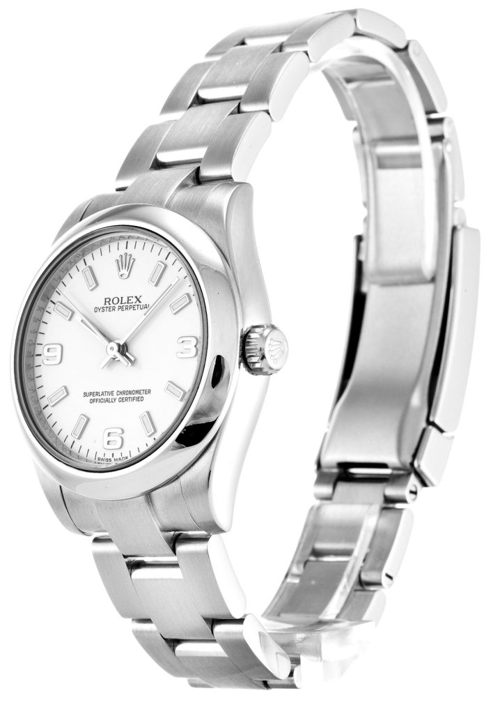 Replica Rolex Oyster Perpetual Lady 31mm White Dial 177200-2 - United Luxury