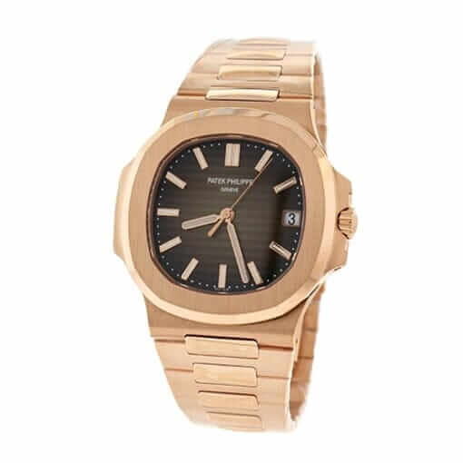 Patek Philippe Nautilus Rose Black Dial Replica - United Luxury