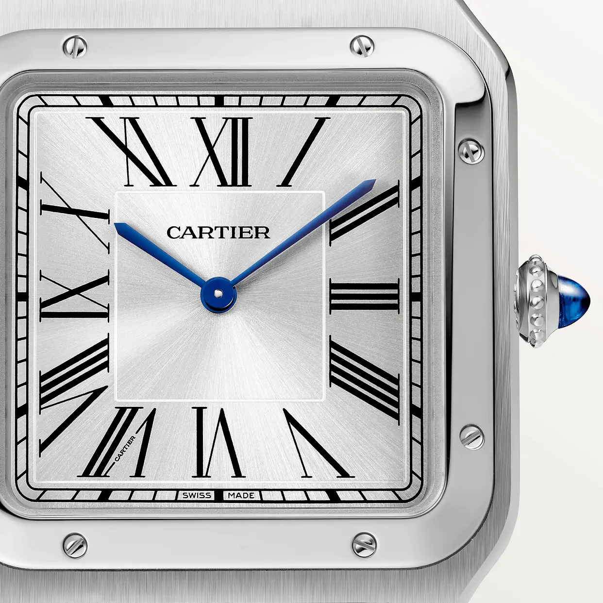 CARTIER SANTOS-DUMONT XL Model Blue Strap WSSA0032 - United Luxury
