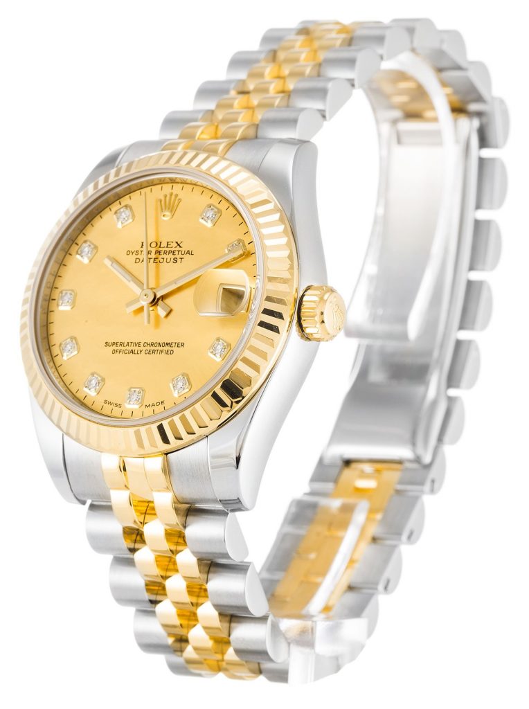 Replica Rolex Lady-Datejust 31mm Champagne Dial 178273 - United Luxury