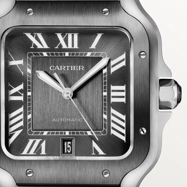 Cartier Santos Large Model Grey WSSA0037 - United Luxury