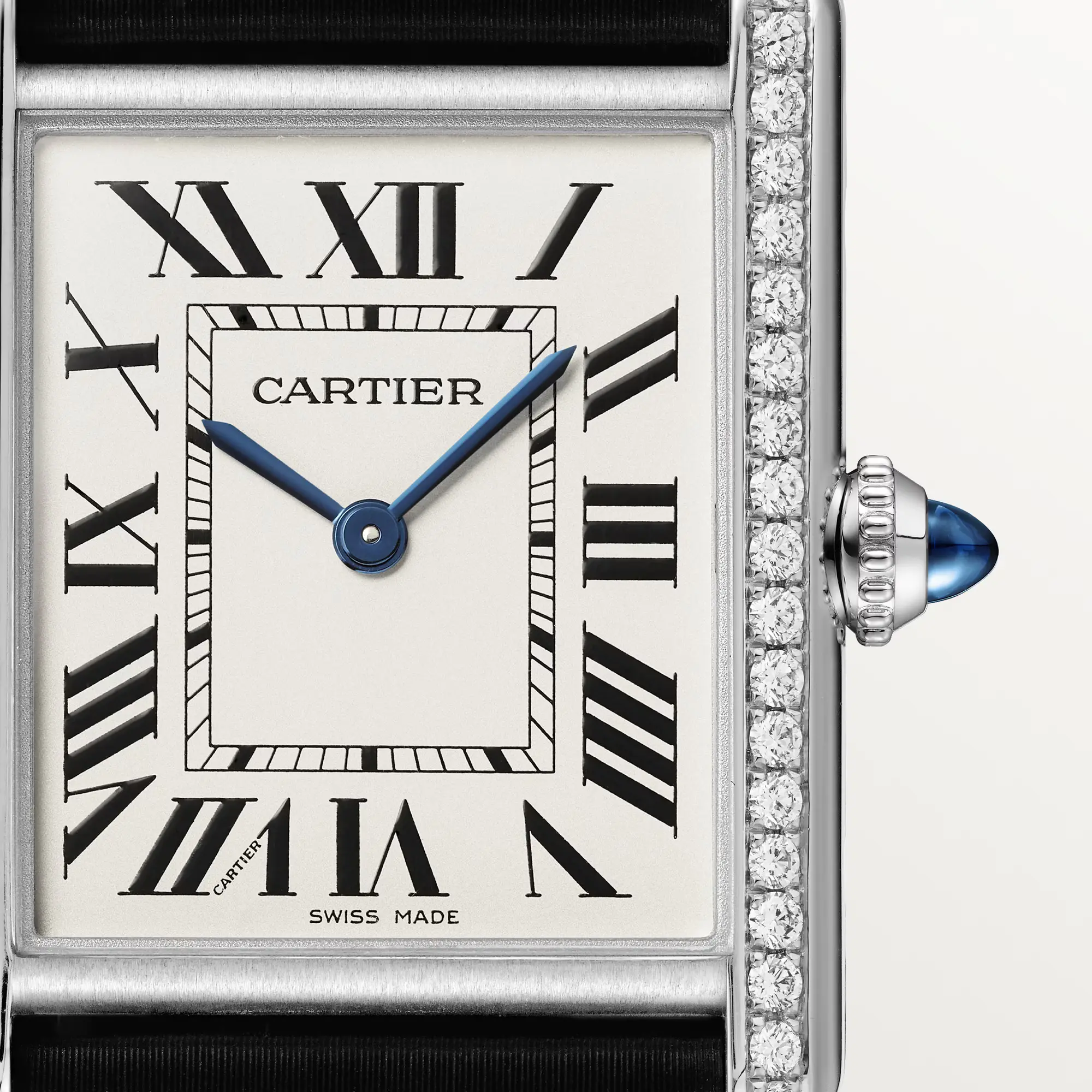 Cartier Tank Must Watch Diamond Large Model 33.7 mm W4TA0017 - United Luxury