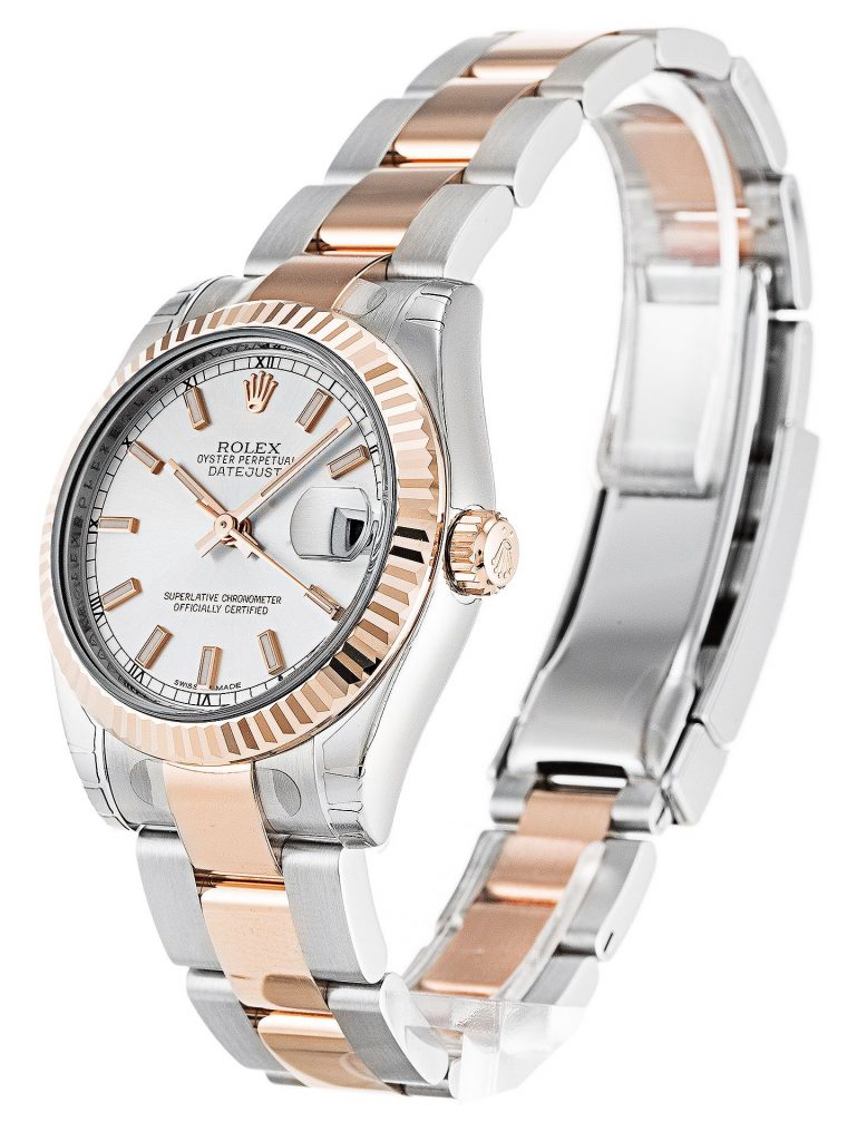 Replica Rolex Datejust Mid-Size 31mm Silver Dial 178271 - United Luxury