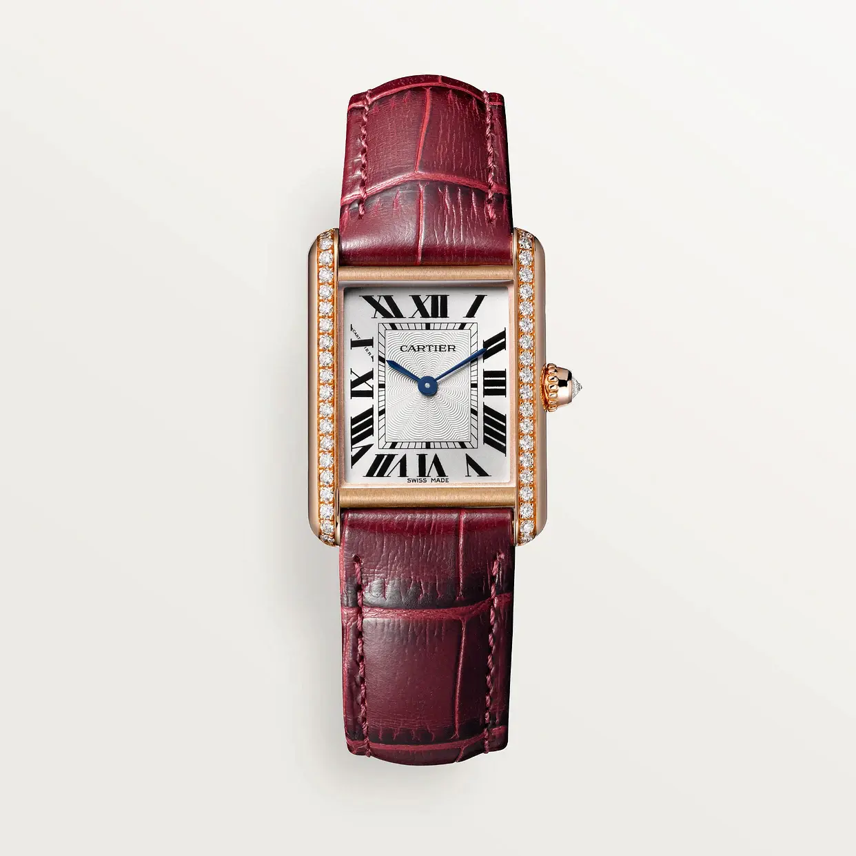 Tank Louis Cartier Watch Small Model Diamond Red WJTA0037 - United Luxury