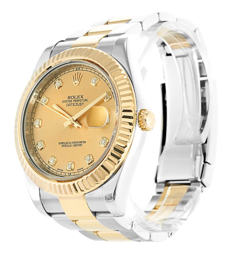 Replica Rolex Datejust II 41mm Gold Dial 116333 - United Luxury