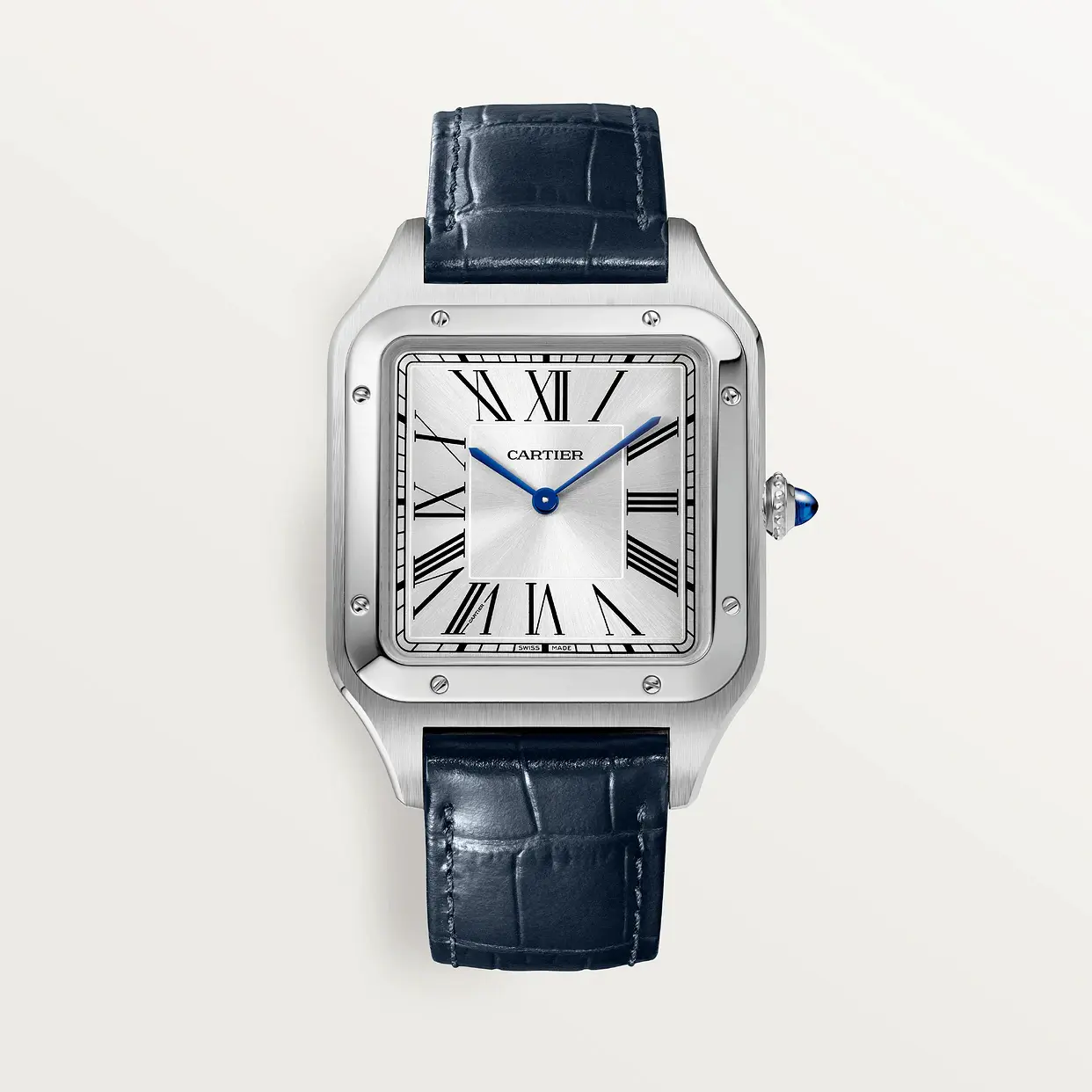 CARTIER SANTOS-DUMONT XL Model Blue Strap WSSA0032 - United Luxury