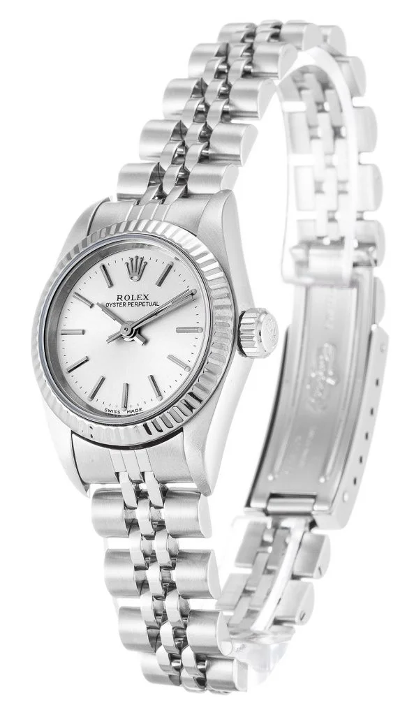 Replica Rolex Oyster Perpetual Lady 24mm Silver Dial 67194 - United Luxury