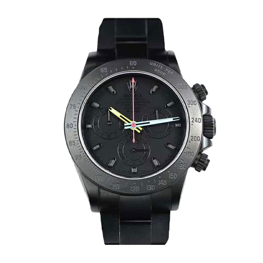 Rolex Blaken Daytona Date Black Dial 116520 Replica - United Luxury