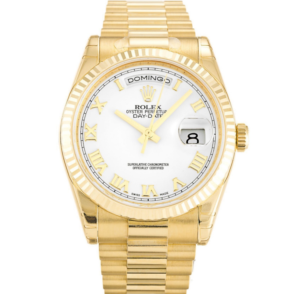Replica Rolex Day-Date 36mm White Dial 118238 - United Luxury