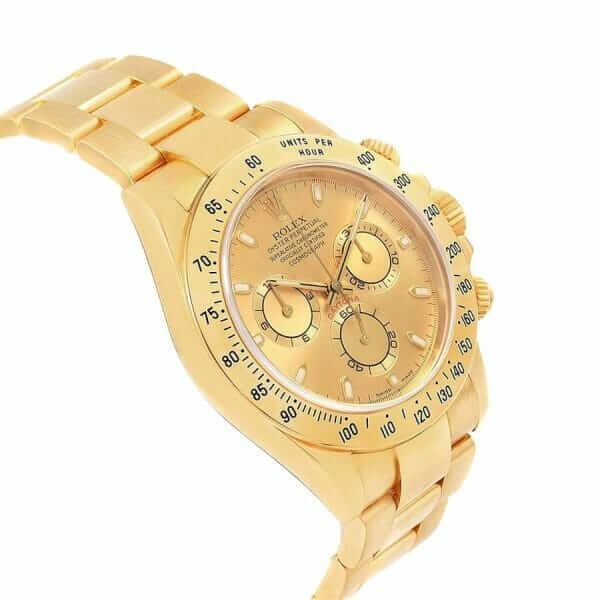 Rolex Daytona Cosmograph Yellow Gold Dial 116528 Oyster Replica - United Luxury