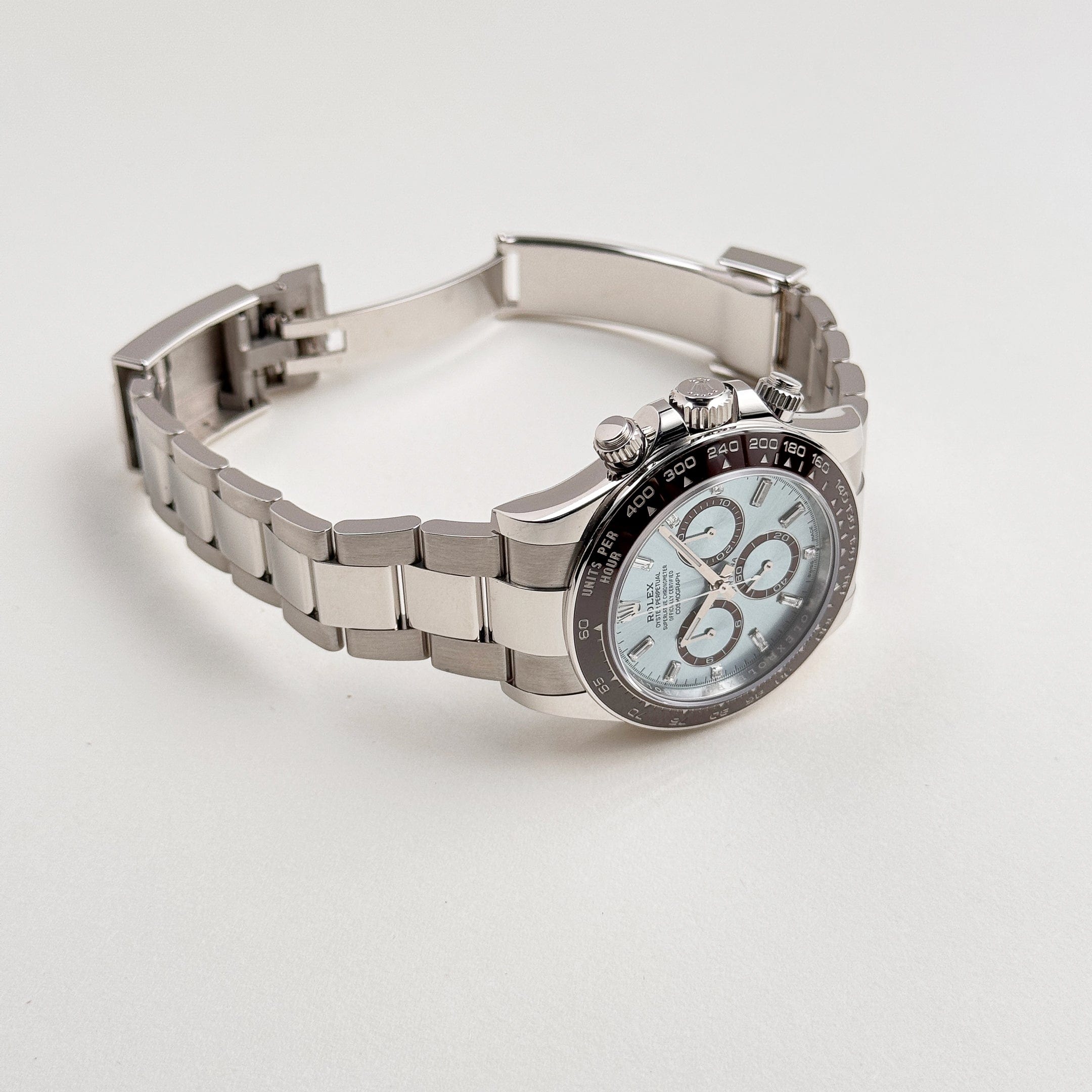 Daytona 126506 Platinum Ice Blue Baguette Dial (2024) - United Luxury