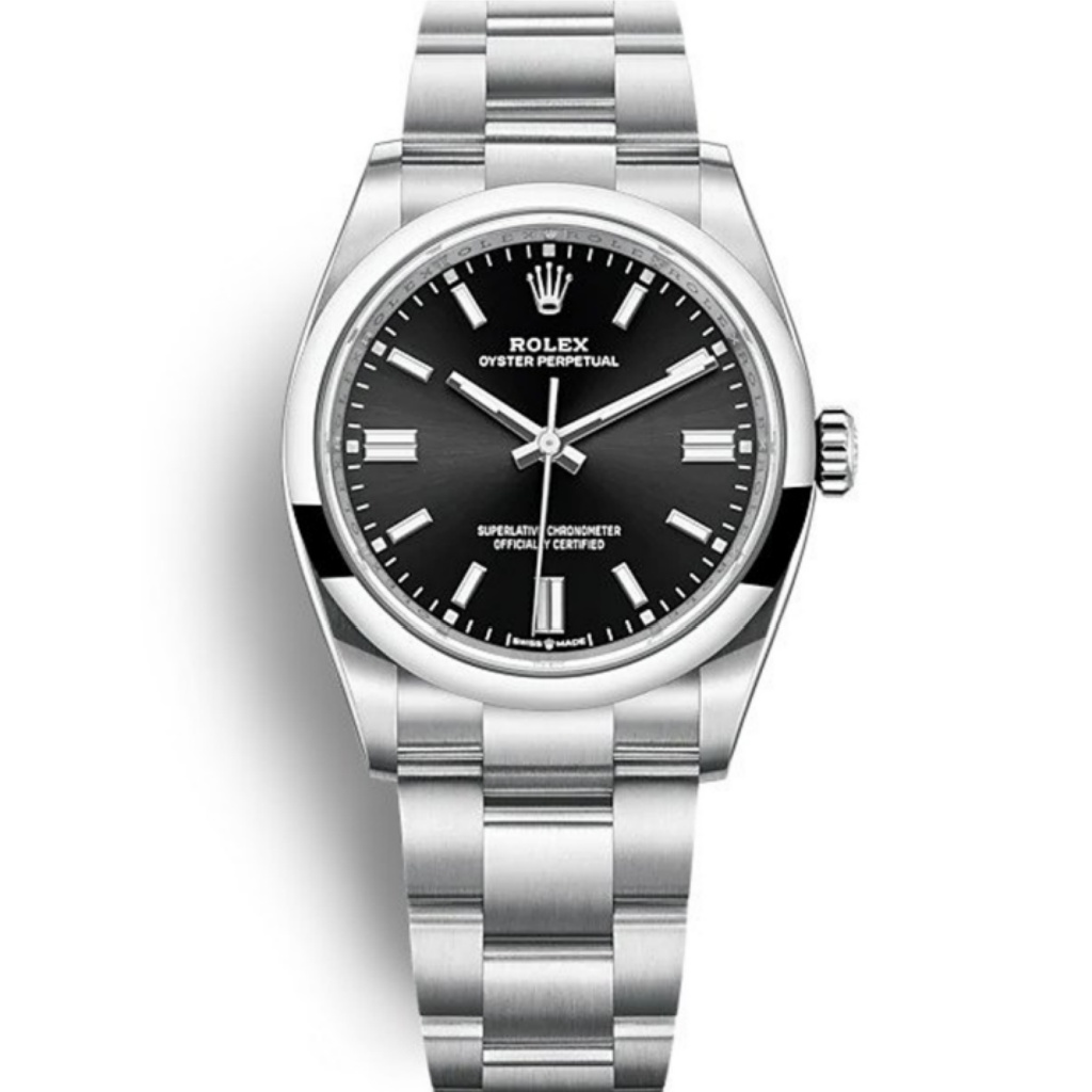 Replica Rolex Oyster Perpetual Lady 36mm Black Dial 126000 - United Luxury