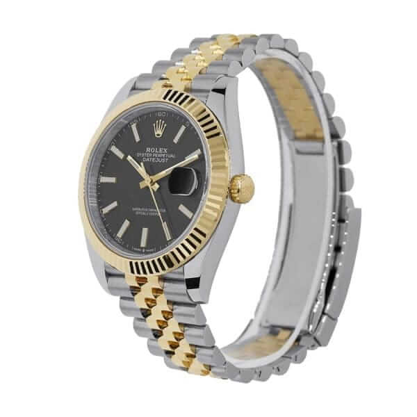 Rolex Datejust 126333 Yellow Gold & Steel Black Dial Jubilee Replica - United Luxury