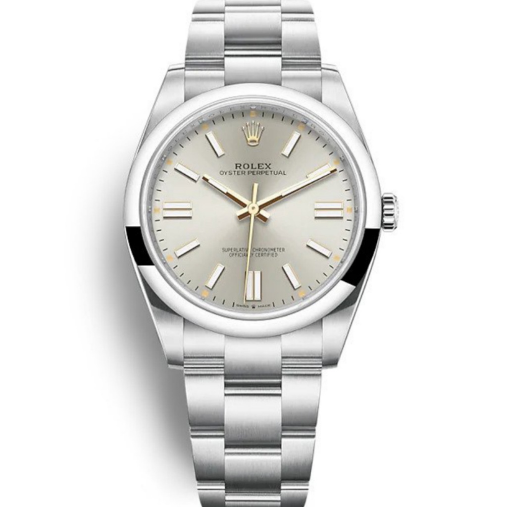 Replica Rolex Oyster Perpetual Lady 41mm Silver Dial 124300 - United Luxury