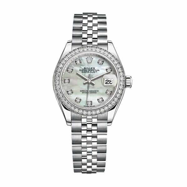 Rolex Datejust 279384RBR White Gold Mother Pearl Dial Jubilee Replica - United Luxury