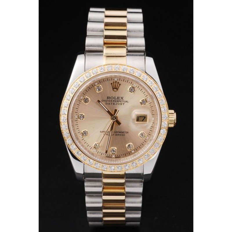 Superclone Rolex Datejust 36mm Gold Dial SRL40 - United Luxury
