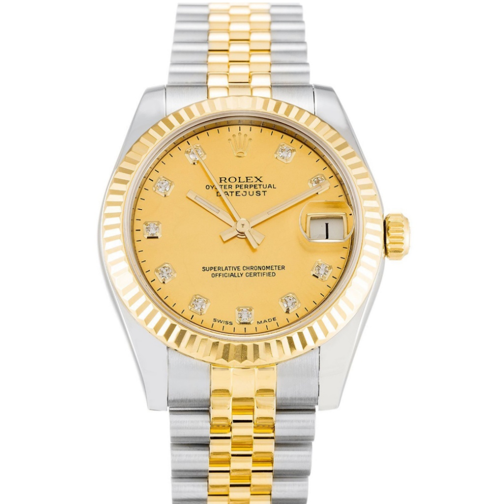 Replica Rolex Lady-Datejust 31mm Champagne Dial 178273 - United Luxury