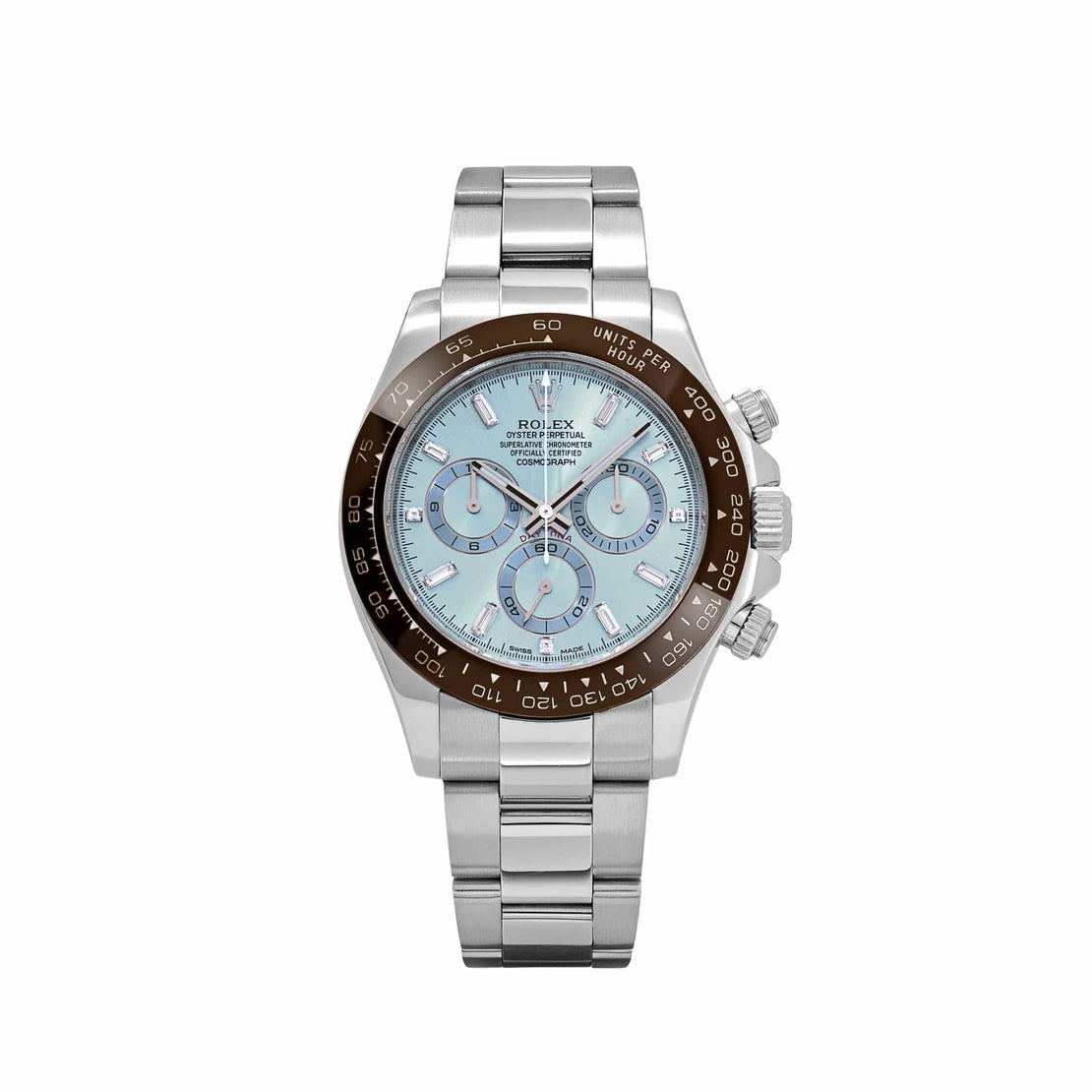 Daytona 126506 Platinum Ice Blue Baguette Dial CAL. 4131 - United Luxury