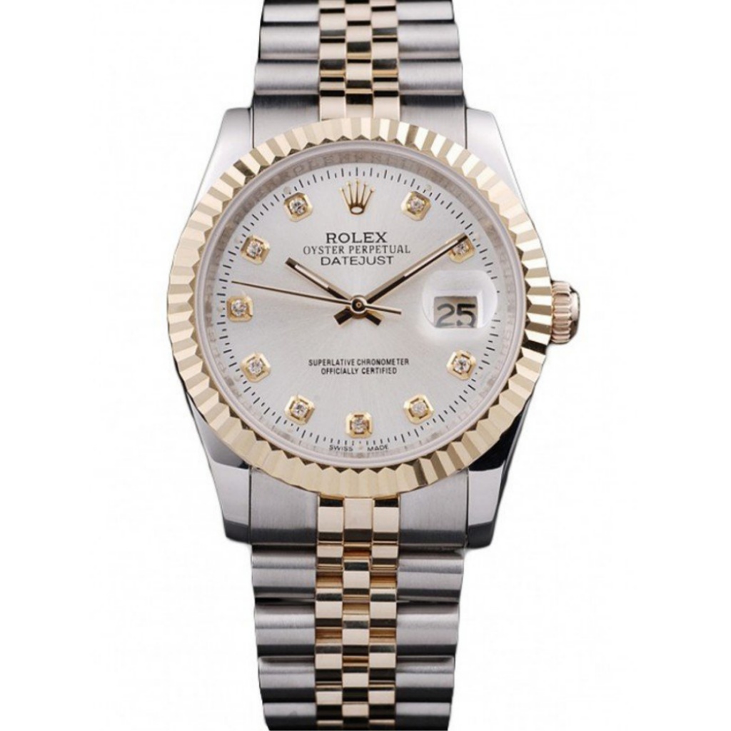 Superclone Rolex Datejust 36mm White Dial SRL10 - United Luxury