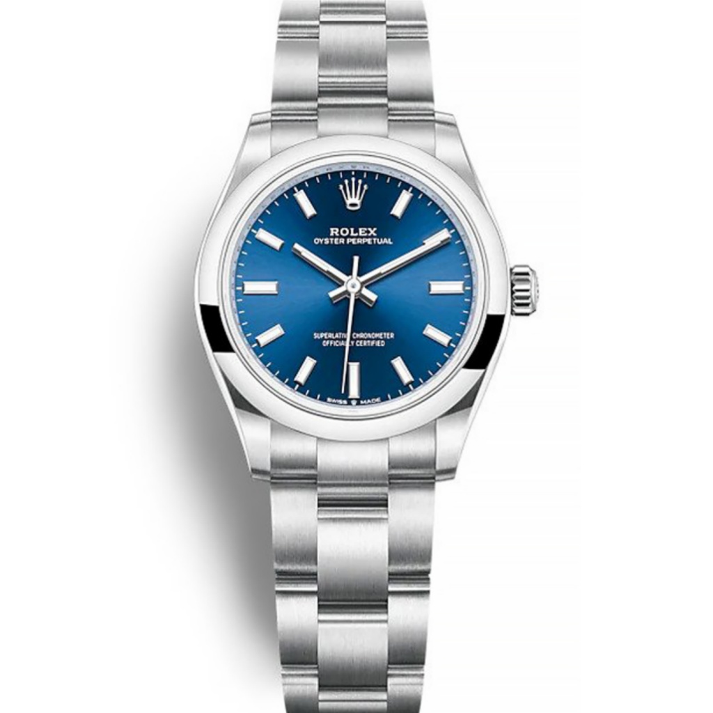Replica Rolex Oyster Perpetual Lady 31mm Blue Dial 277200 - United Luxury