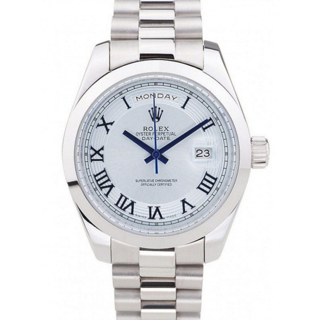 Replica Rolex Day-Date 42mm White Dial RL197 - United Luxury