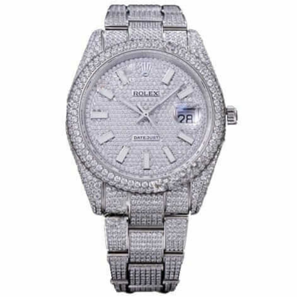 Rolex Datejust 116334 Iced Out Diamond Pave Dial Replica - United Luxury