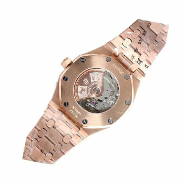 Audemars Piguet Royal Oak Iced Out Rose Gold Replica - United Luxury
