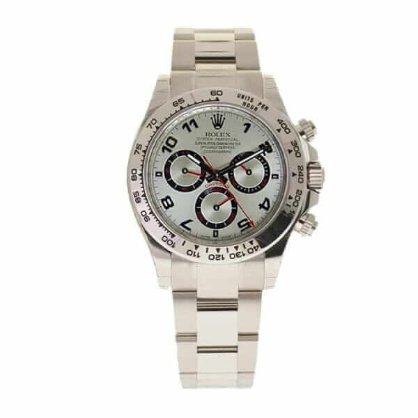 Rolex Daytona 116509 White Gold Silver Dial Replica - United Luxury