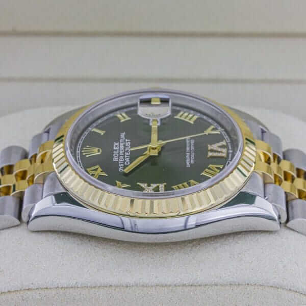 Rolex Datejust 126283RBR Green Roman Dial Replica - United Luxury
