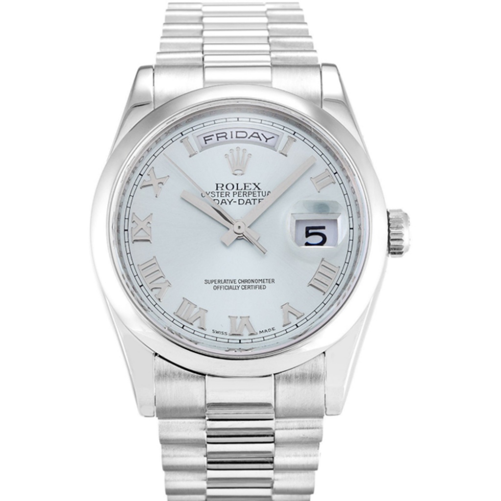 Replica Rolex Day-Date 36mm Blue Dial 118206 - United Luxury