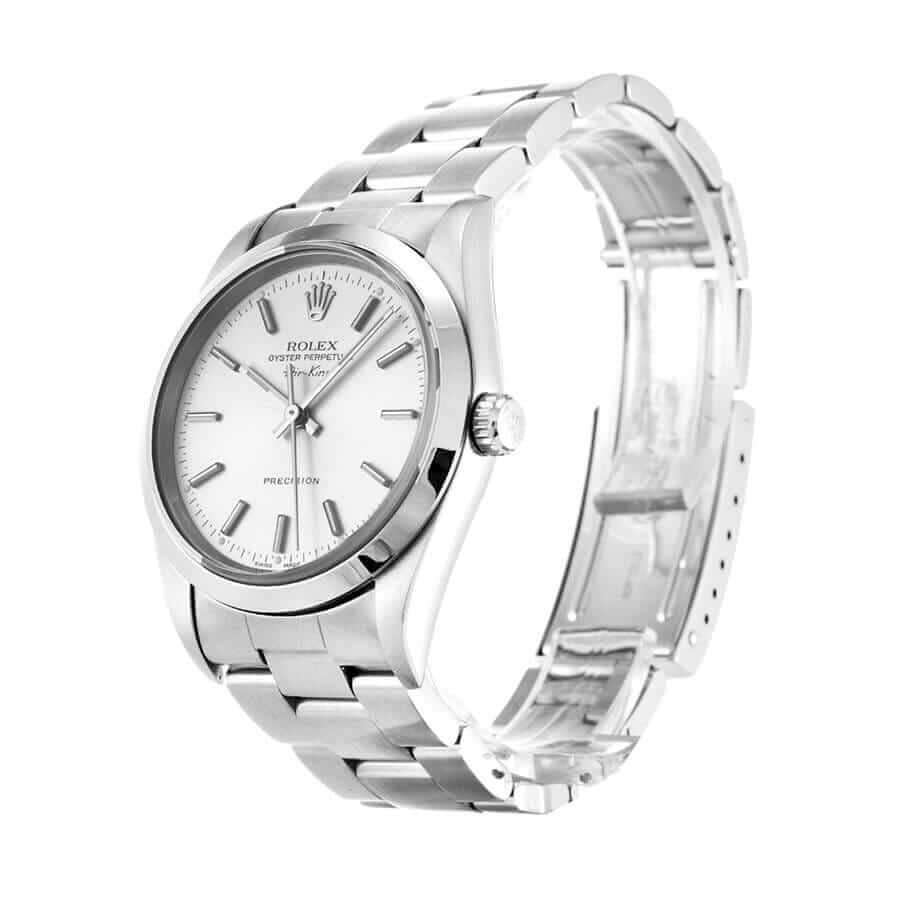 Rolex Air King 14000 Stainless Steel White Dial Replica - United Luxury