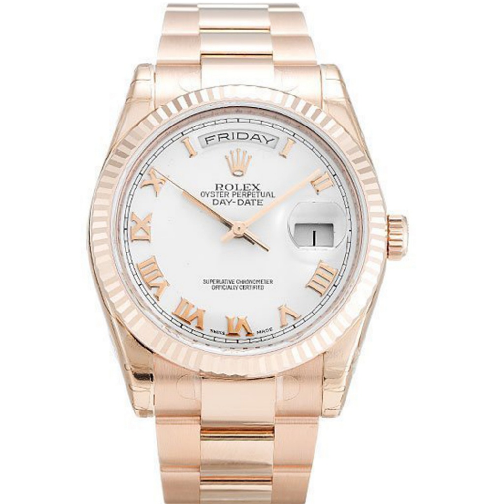 Replica Rolex Day-Date 36mm White Dial 118235 F - United Luxury