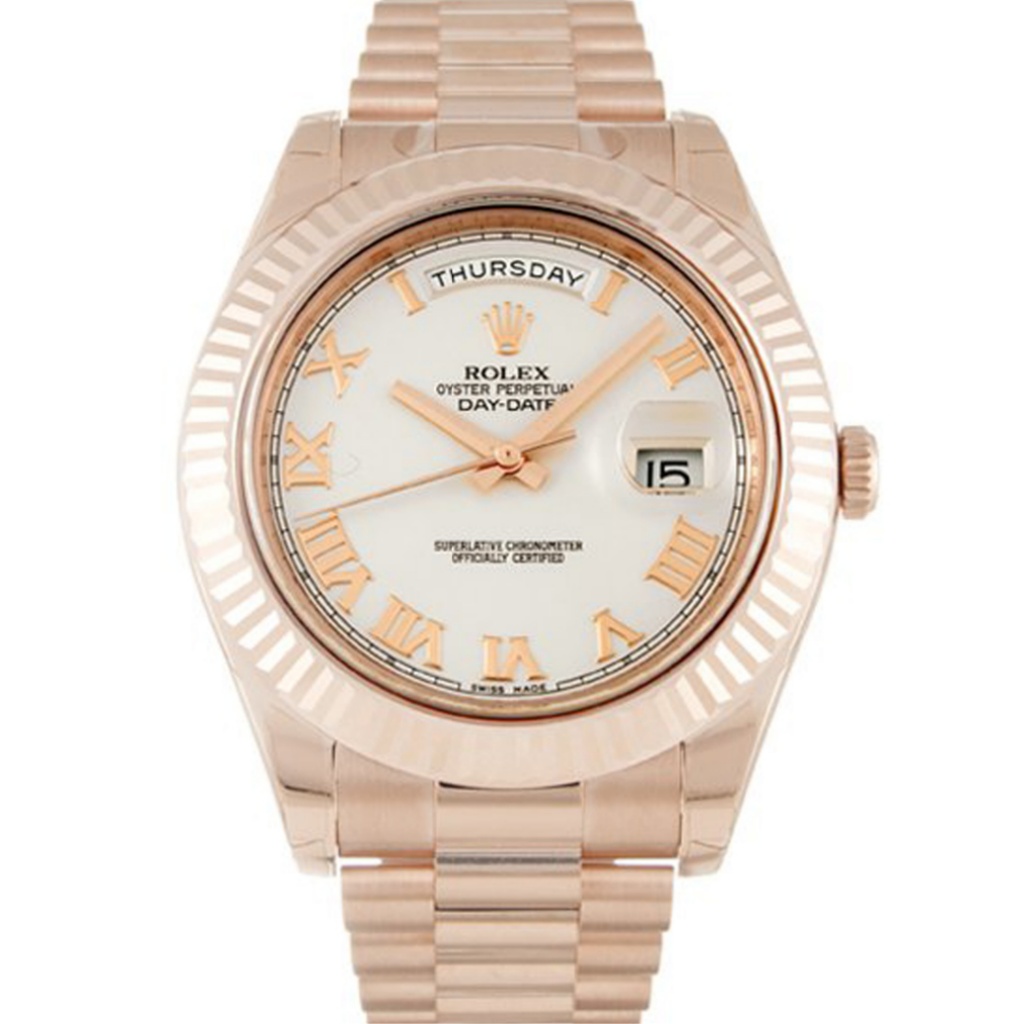 Replica Rolex Day-Date II 41mm Ivory Dial 218235 - United Luxury